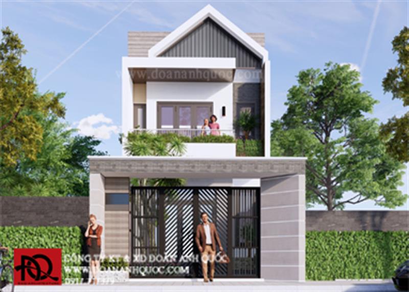 Thiết kế nhà Phan Thiết, Xây nhà trọn gói Phan Thiết, Thi công nhà trọn gói Phan Thiết, Thiết kế Thi công nội thất Phan Thiết Bình Thuận, Công ty Xây dựng Bình Thuận, Thiết kế nhà Bình Thuận, Xây nhà trọn gói Bình Thuận. Thiết kế nhà phố 5x15m tại Phan Thiết- MS 04